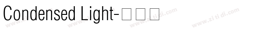Condensed Light字体转换